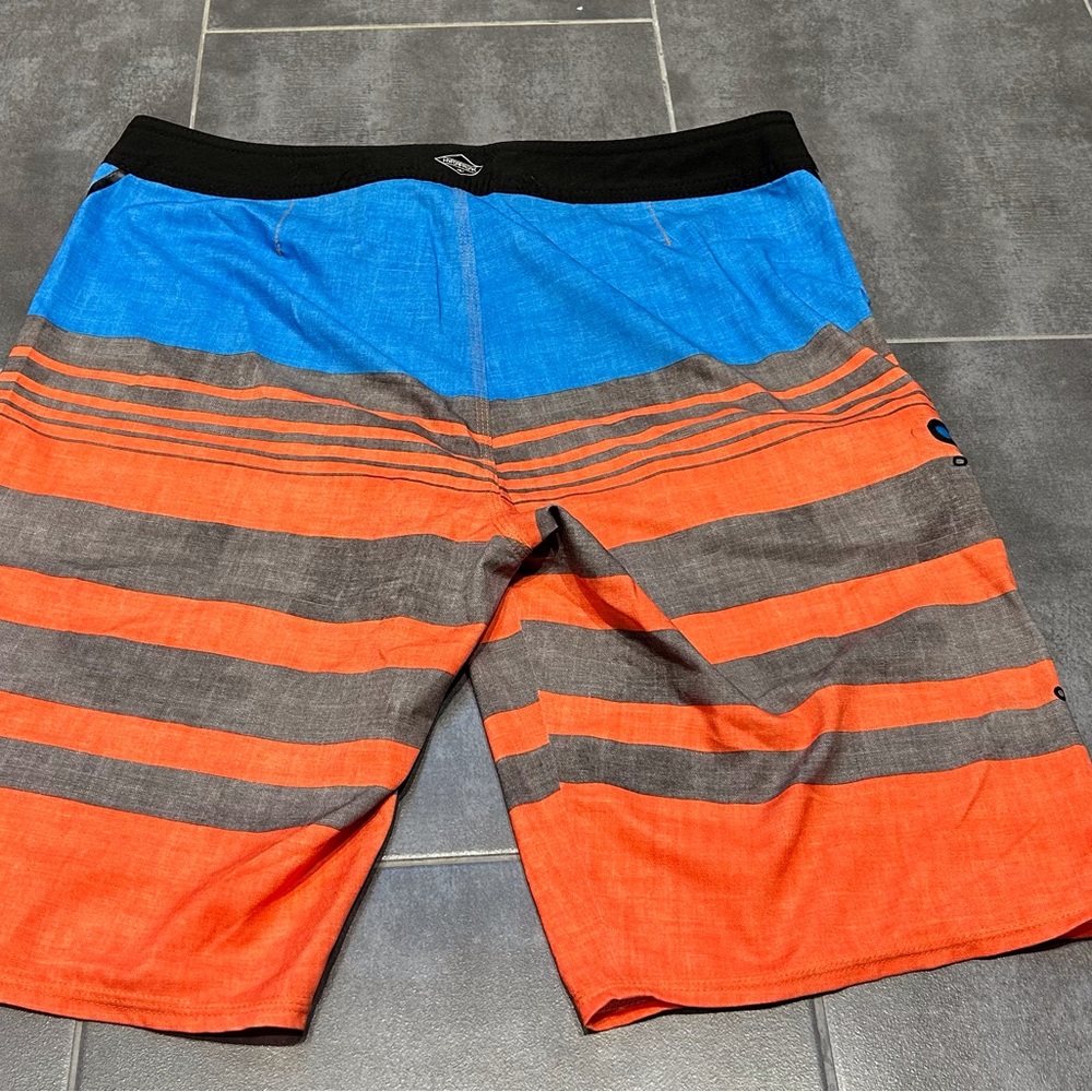 O'Neill Men's Orange and Blue Swim/BoardShorts - Picture 2 of 6
